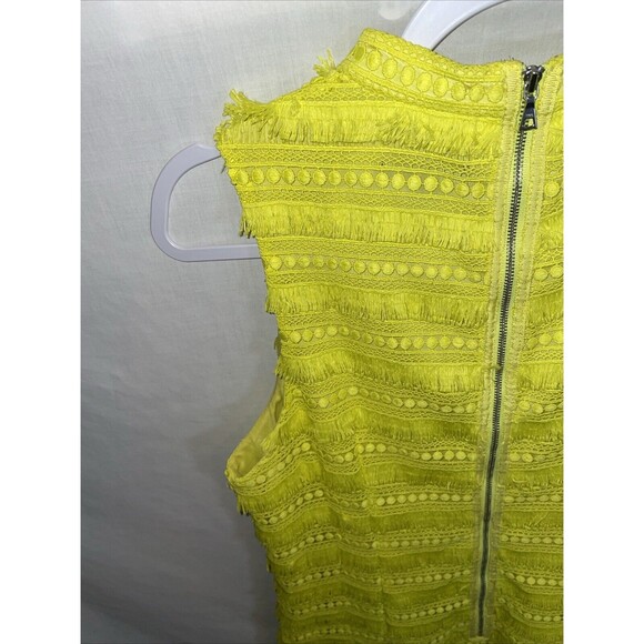 J. Crew Women’s MIDI Dress Size 8 Yellow Frilly Party Going Out Wedding - Picture 11 of 12